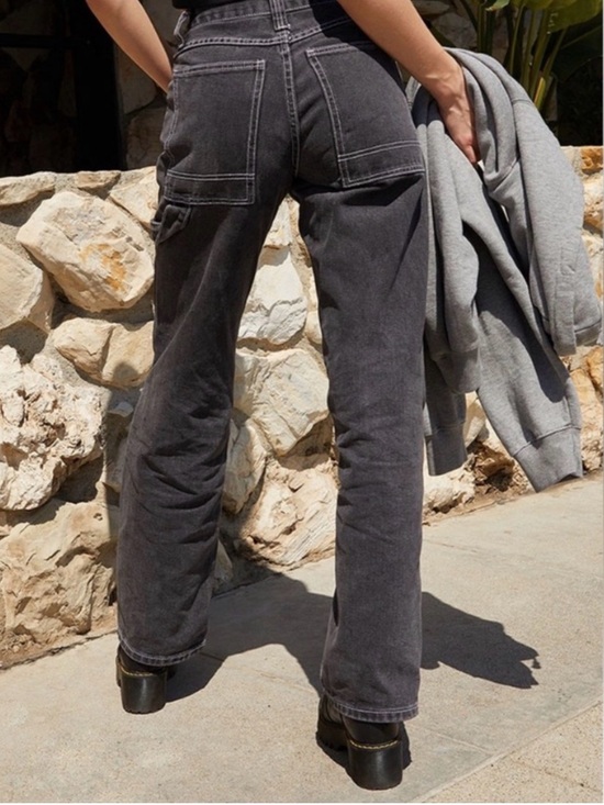 j.galt Denim - J. Galt Shanghai Faded Black Carpenter Jeans w/white stitching Size Small